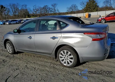 2014 Nissan Sentra S z USA, uszkodzony, nr VIN 3N1AB7AP5EY278461